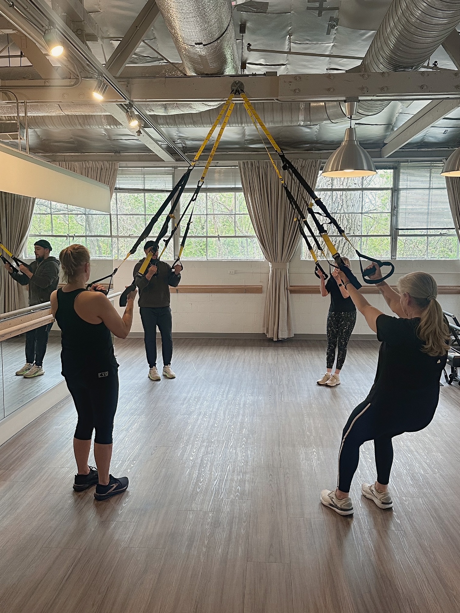 TRX functional training class Transformotion Pilates Barrington